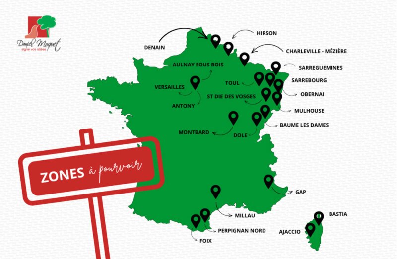 secteurs à pourvoir franchise Daniel Moquet 2024