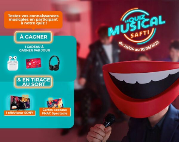 quizz musical réseau immobilier SAFTI