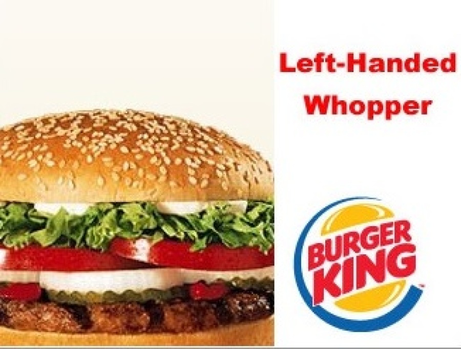 Burger King Left Handed Whopper April Fools Joke