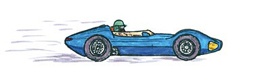 Oldtimer Investment Rennwagen blau