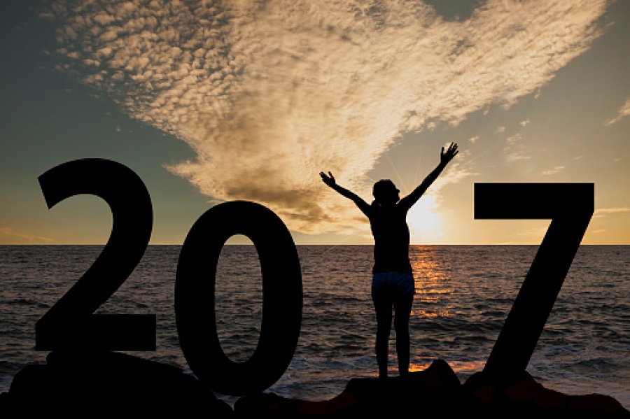 Person in Silhouette Standing in 2017