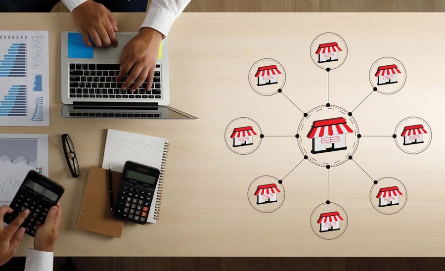 Franchisezentrale Grafik