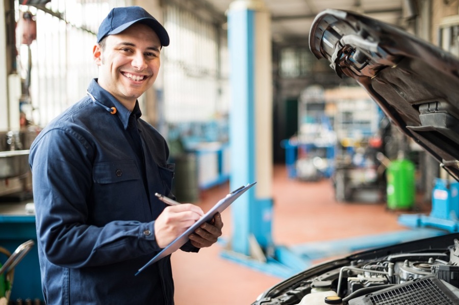 Mechanic Working at Auto Shop