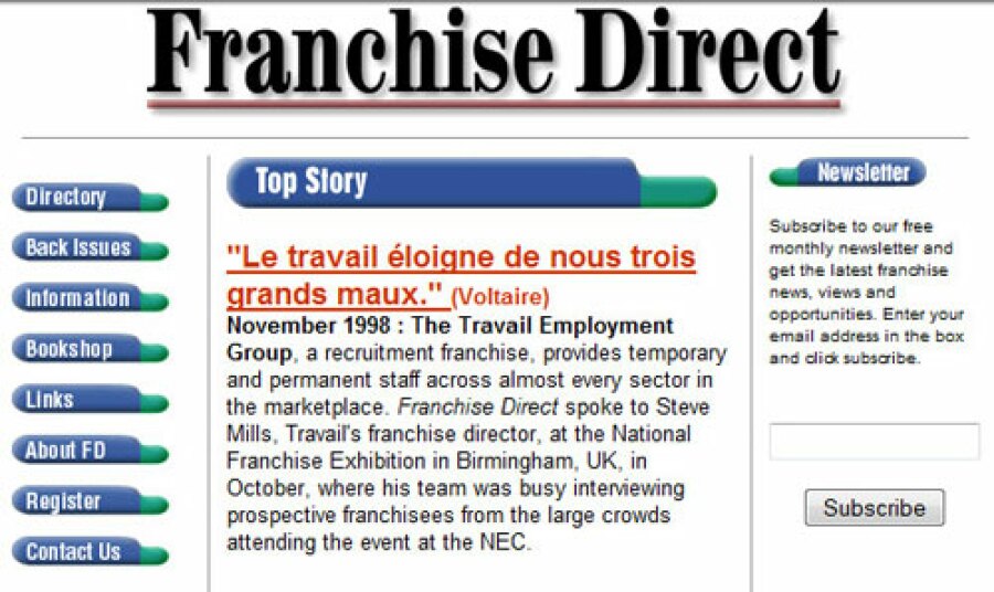 This is what our first ever site looked like in 1998