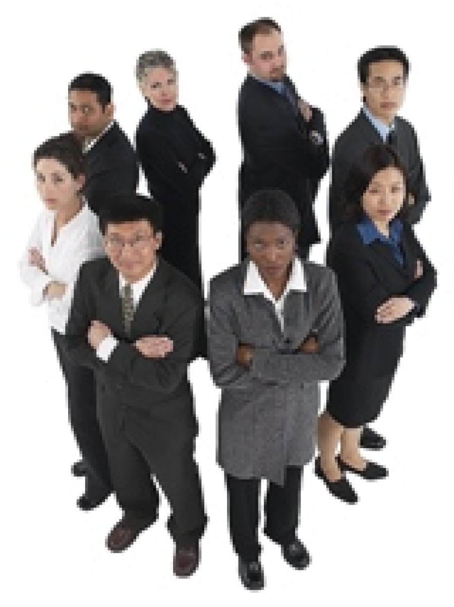 Ethnic business professionals