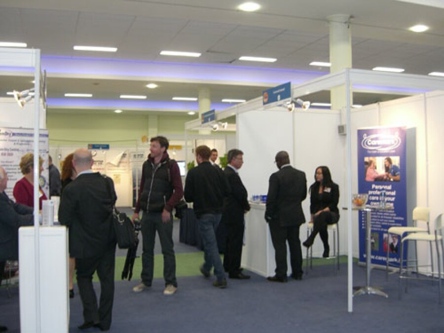 Attendants at the franchise expo