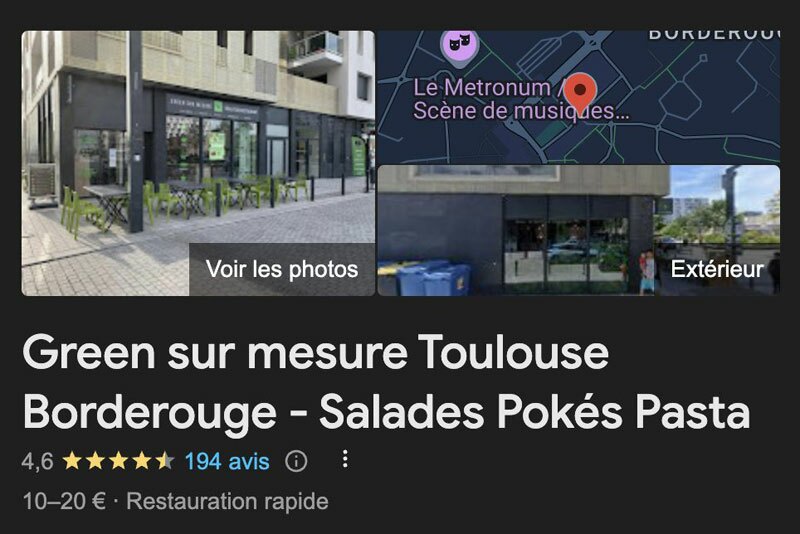 franchise green sur mesure Toulouse