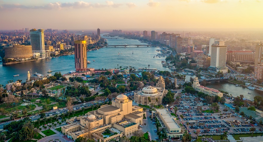 panoramic photo of Cairo, Egypt