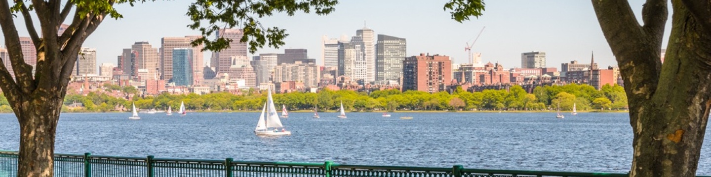 Boston Skyline - Charles River Banner