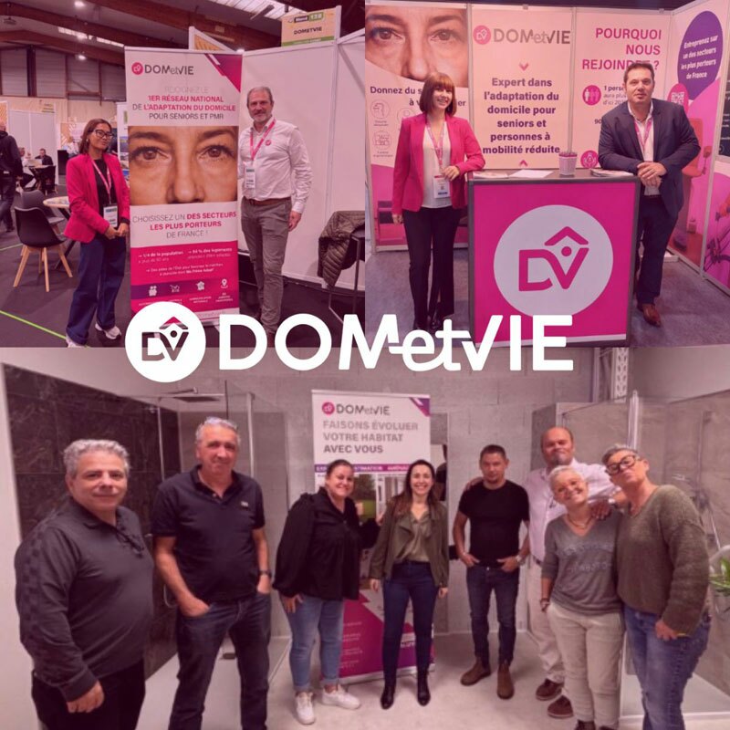 salons franchise régionaux stand DOM&VIE