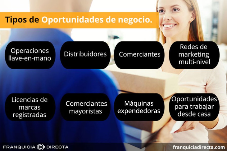 Tipos de oportunidades de negocio