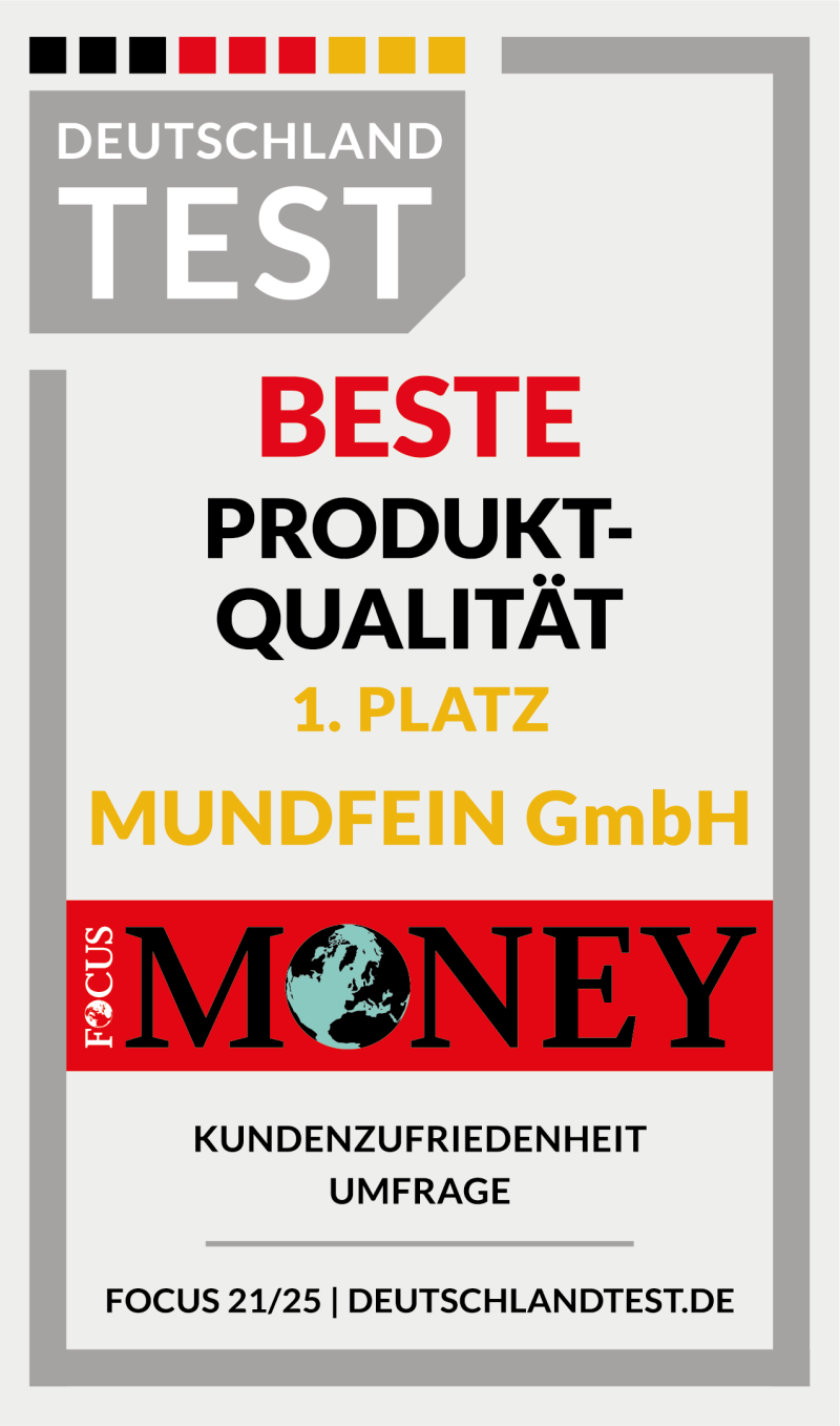 Mundfein Siegel Produktqualität 2024