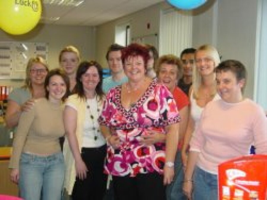 Lynne Williams and her franchise team