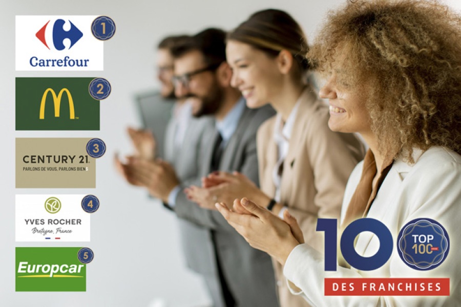 illustration article Top 100 franchises en France 2022