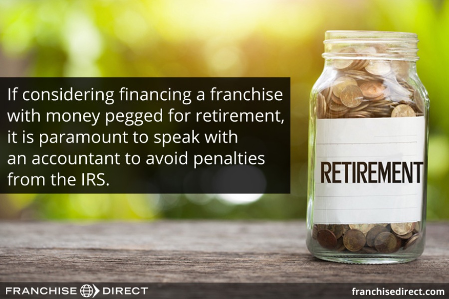 Financing a franchise with money pegged for retirement