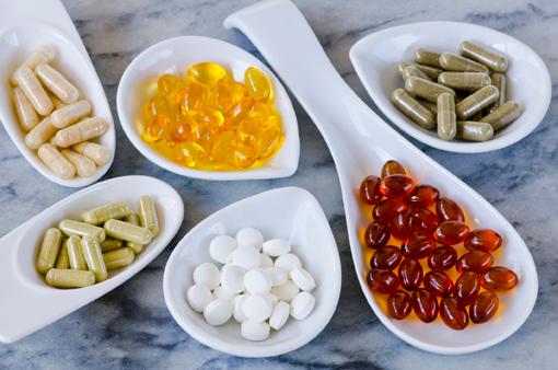 Display of vitamins