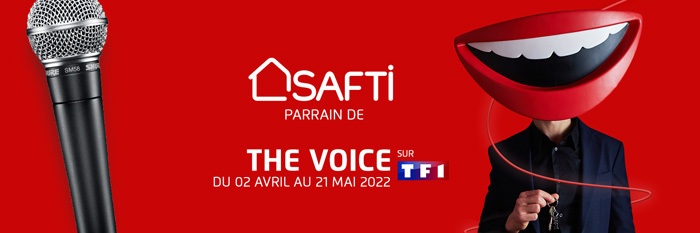 bandeau parrainage The Voice par SAFTI
