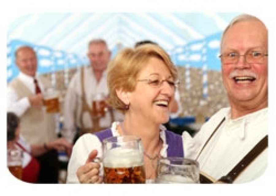 Couple d'Allemands à Oktoberfest