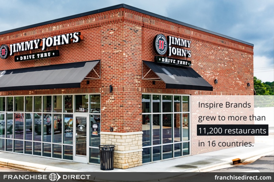 Inspire Brands grew to more than 11,200 restaurants in 16 countries.