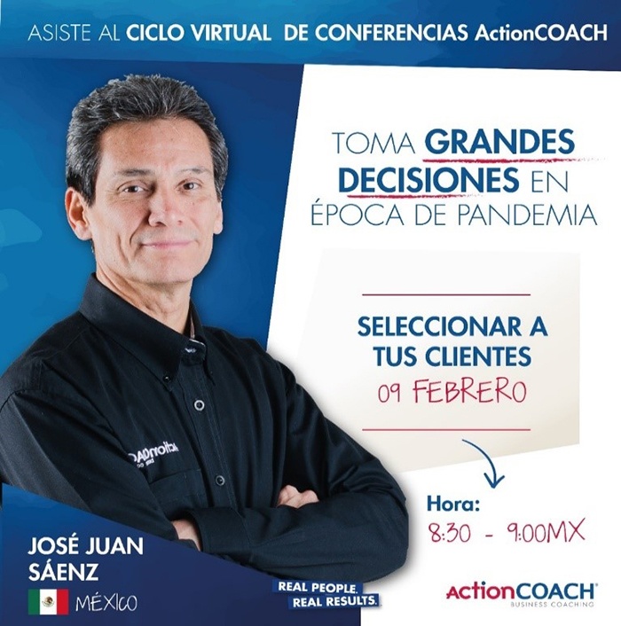 El coach José Juan Saénz de ActionCOACH México