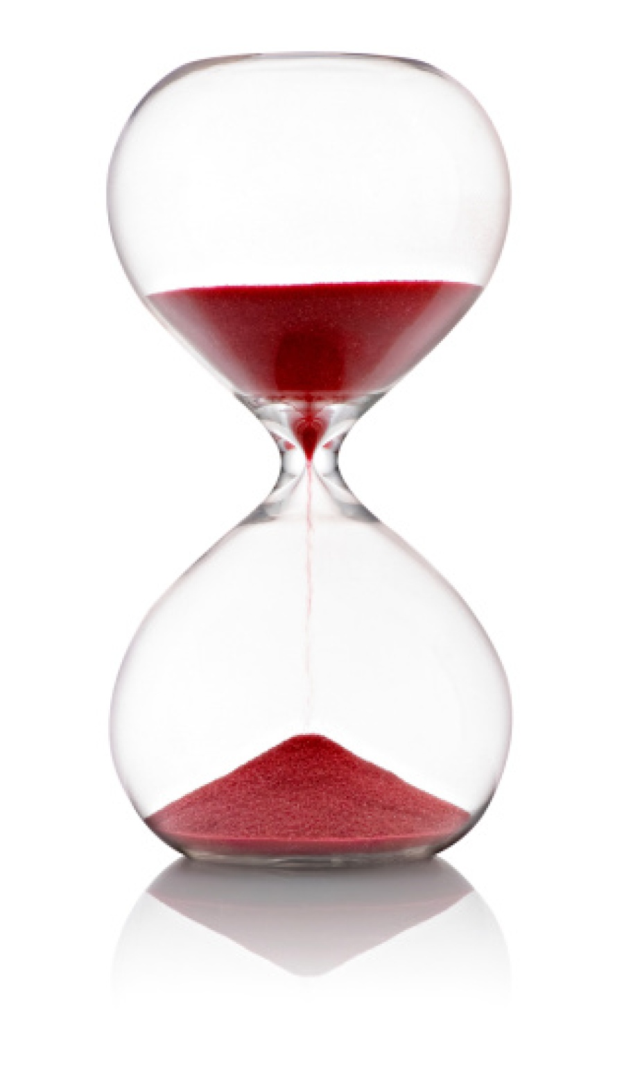 Hourglass with Red Sand