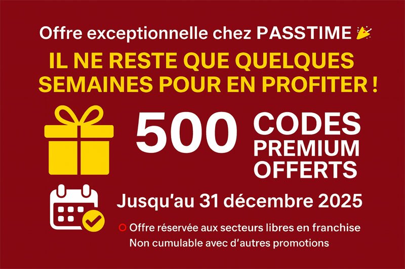 offre franchise passtime 2025