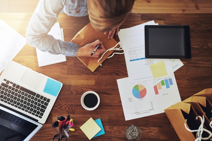 Young Woman Entrepreneur Working