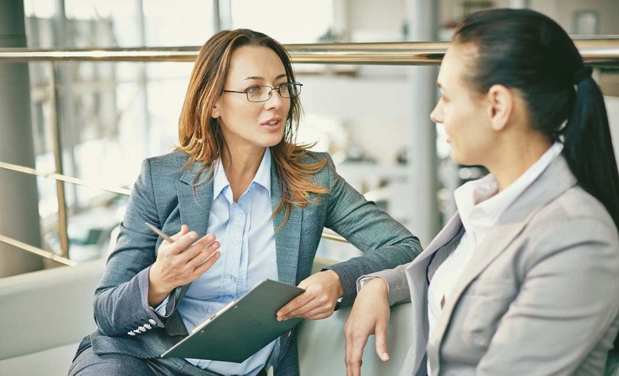 Business Women talk