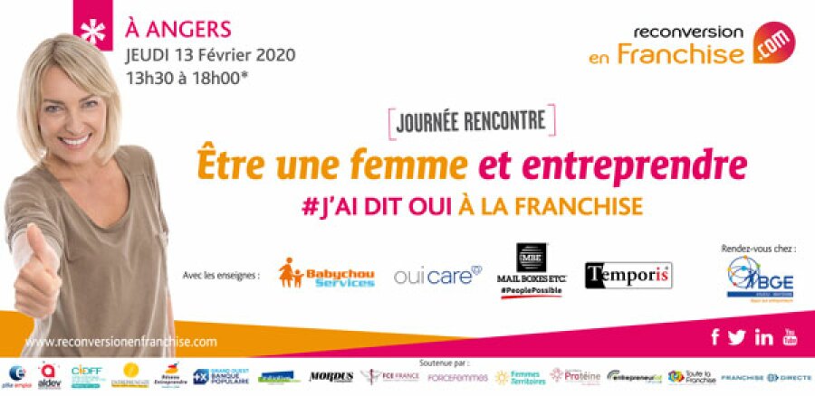 journée rencontre reconversion en franchise Angers 2020