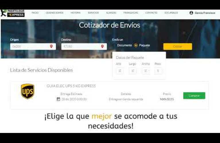 Oportunidad franquicia PAQUETELLEGUE EXPRESS