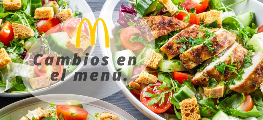 McDonald's. Cambios en el menú.