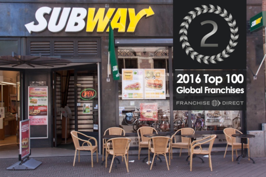 2016 Top 2 Global Franchise:Subway-1
