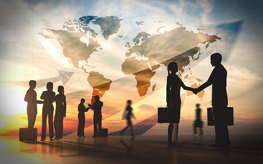 personnes faisant des affaires dans le monde