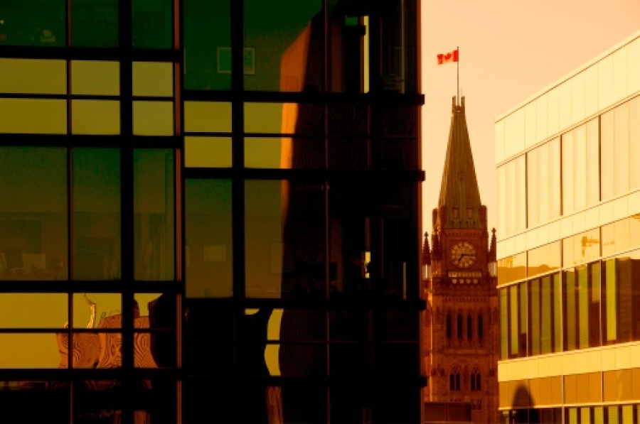 Downtown View of Ottawa's Peace Tower