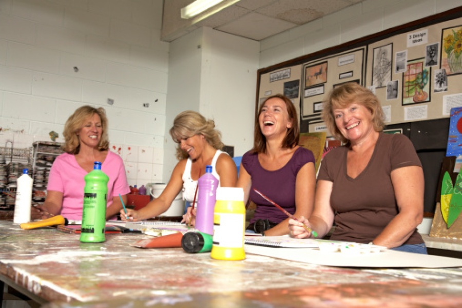 Women in a Painting Class
