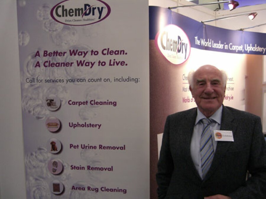 A proud John Green with the franchise Chem-Dry