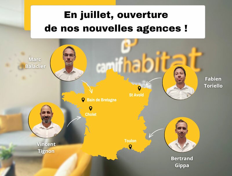 ouvertures franchise Camif Habitat juillet