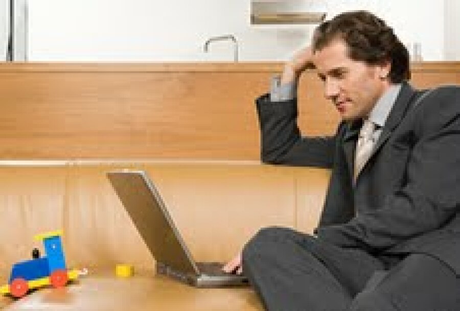 businessman on laptop