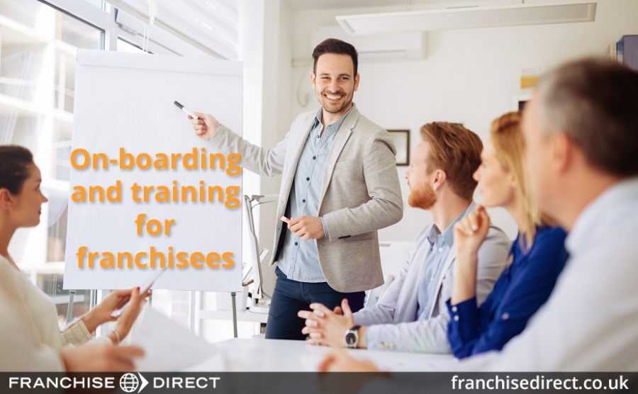 On-boarding and training for franchisees