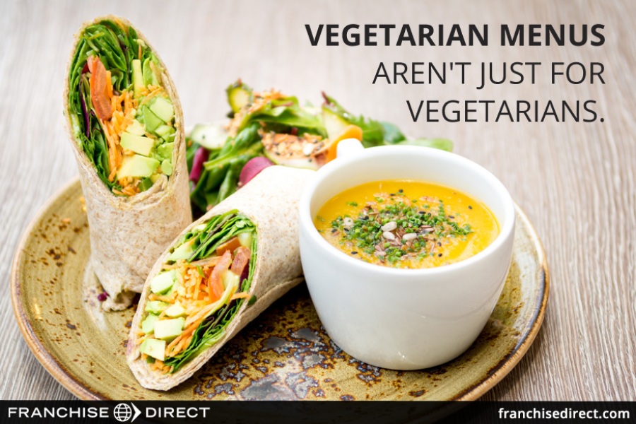 The vegetarian menu isn’t just for vegetarians.