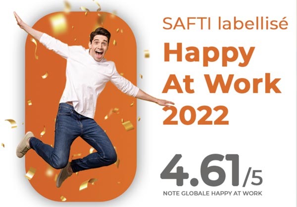 SAFTI labellisé Happy At Work 2022