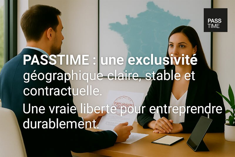exclusivité géographique franchise Passtime