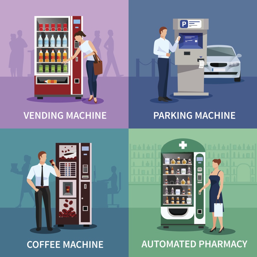 Cost of Operating a Vending Machine (types icons)