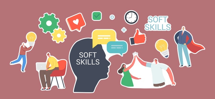 Collage highlighted soft skills.