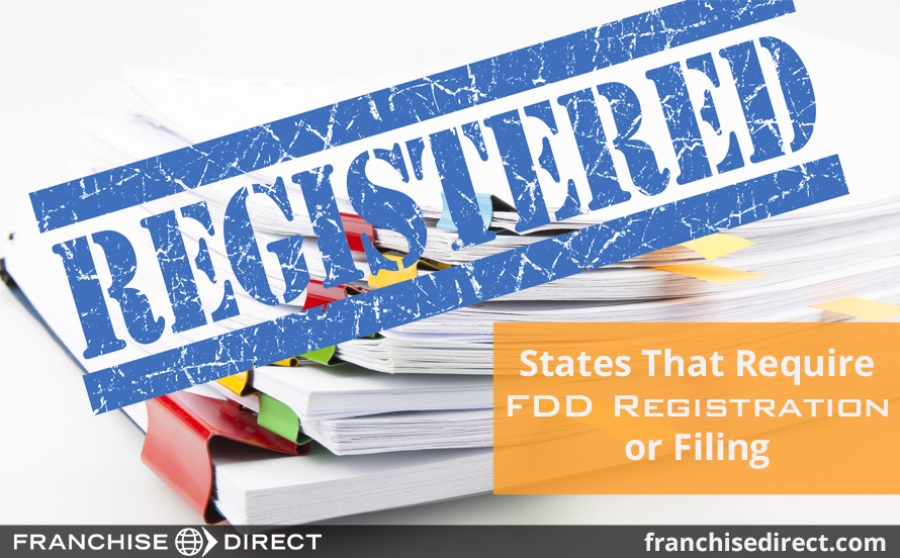 States that require FDD registration or filing